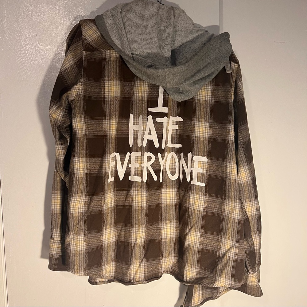 Plaid Brown and Gray Women's Jacket